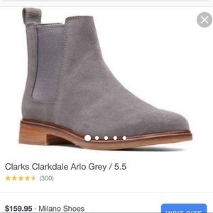 Brand New Clarks Clarkdale Arlo Grey Suede Boot